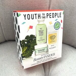 🩷 Sephora YOUTH TO THE PEOPLE beauty insider Birthday gift Set travel size